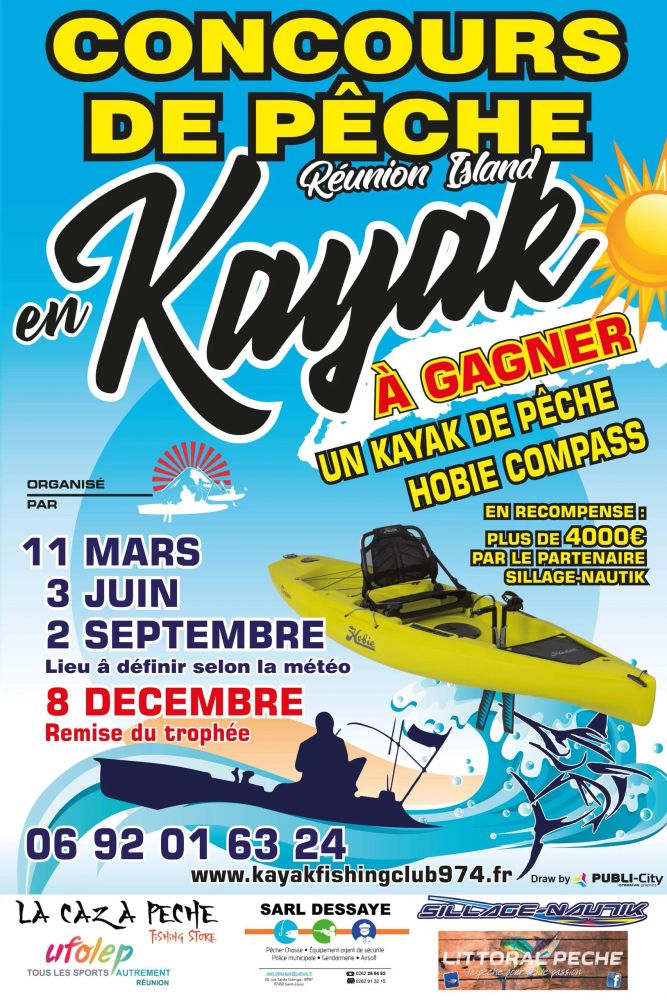 Pêche en kayak UFOLEP Réunion
